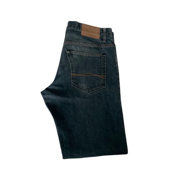 Aeropostale Black Acid Wash Straight Leg Jeans Size: 29 - Picture 3 of 8